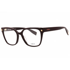 Furla Women's Eyeglasses - Burgundy Acetate Square Shape Full Rim Frame | VFU547 09HB
