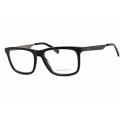 Gant Men's Eyeglasses - Shiny Black Acetate Rectangular Full Rim Frame | GA3294 001