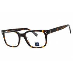 GAP Men's Eyeglasses - Clear Demo Lens Havana Acetate Square Full Rim | VGP003 0HAV