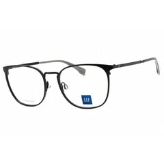 GAP Men's Eyeglasses - Clear Demo Lens Black Metal Square Full Rim Frame | VGP007 0BLA