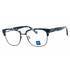 GAP Men's Eyeglasses - Navy Havana Metal Square Shape Full Rim Frame | VGP009 0NAH