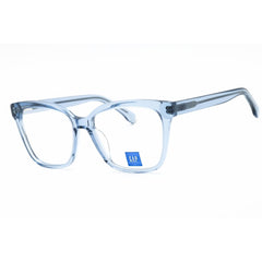 GAP Women's Eyeglasses - Clear Demo Lens Blue Acetate Cat Eye Full Rim | VGP021 0BLE