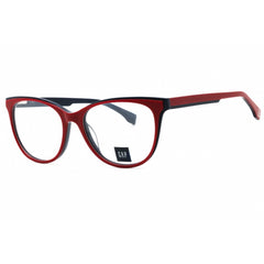 GAP Women's Eyeglasses - Clear Demo Lens Red Acetate Cat Eye Full Rim | VGP023 0RED