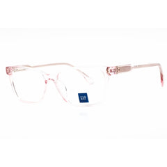 GAP Women's Eyeglasses - Clear Demo Lens Blush Acetate Square Full Rim | VGP036 0BLU