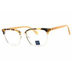 GAP Women's Eyeglasses - Clear Demo Lens Havana Metal Square Full Rim | VGP038 0HAV