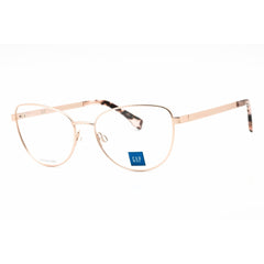 GAP Women's Eyeglasses - Matte Gold Metal Cat Eye Shape Full Rim Frame | VGP044 383R