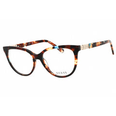 Guess Women's Eyeglasses - Havana/Other Acetate Cat Eye Full Rim Frame | GU2942 056