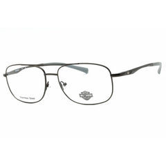 Harley Davidson Men's Eyeglasses - Shiny Gunmetal Metal Aviator Frame | HD0822 008