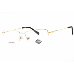 Harley Davidson Men's Eyeglasses - Pale Gold Metal Rectangular 58mm Frame | HD0949 032