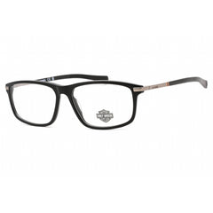 Harley Davidson Men's Eyeglasses - Shiny Black Rectangular Full Rim Frame | HD0980 001