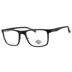 Harley Davidson Men's Eyeglasses - Matte Black Rectangular Full Rim | HD9025 002