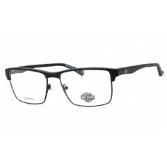 Harley Davidson Men's Eyeglasses - Matte Black Metal Rectangular Frame | HD9026 002
