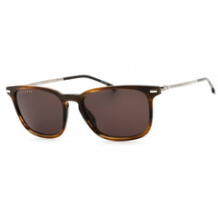 Hugo Boss Men's Sunglasses - Brown Horn Plastic Square Full Rim Frame | 1020/S 0EX4 00