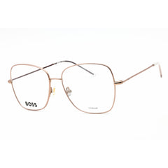 Hugo Boss Women's Eyeglasses - Matte Rose Gold Metal Square Frame | BOSS 1214 0G1C 00