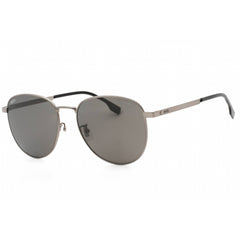 Hugo Boss Men's Sunglasses - Matte Dark Ruthenium Metal Oval | BOSS 1536/F/S 0R80 M9