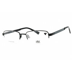 Joe Optical Men's Eyeglasses - Black Jack Metal Rectangular Half Rim | JOE4056 001