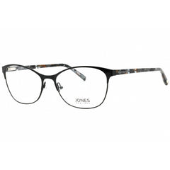 Jones New York Women's Eyeglasses - Black Metal Cat Eye Full Rim Frame | J491 0BLA