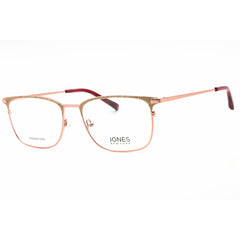 Jones New York Women's Eyeglasses - Rose Gold Metal Square Full Rim Frame | J495 0ROG