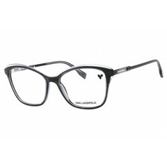 Karl Lagerfeld Women's Eyeglasses - Black/Grey Cat Eye Full Rim Frame | KL6095 009