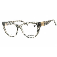 Karl Lagerfeld Women's Eyeglasses - Textured Grey Acetate Cat Eye Frame | KL6133 062