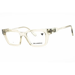 Karl Lagerfeld Unisex Eyeglasses - Light Khaki Rectangular Full Rim Frame | KL6152 275