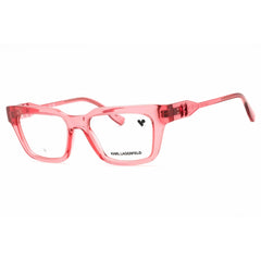 Karl Lagerfeld Unisex Eyeglasses - Rose Injected Propionate Rectangular | KL6152 610