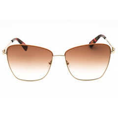Longchamp Women's Sunglasses - Gold/Caramel Metal Cat Eye Full Rim Frame | LO153S 737