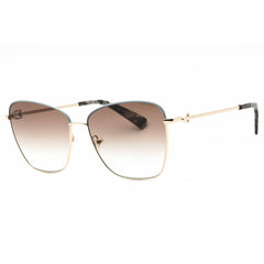 Longchamp Women's Sunglasses - Gold/Azure Metal Cat Eye Full Rim Frame | LO153S 734
