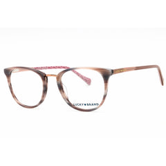 Lucky Brand Women's Eyeglasses - Pink Horn Acetate Cat Eye Full Rim Frame | D217 0PIN