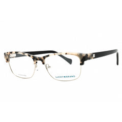 Lucky Brand Women's Eyeglasses - White Tortoise Metal Rectangular Frame | D228 0WHT