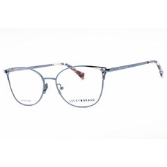 Lucky Brand Women's Eyeglasses - Blue Metal Cat Eye Full Rim Frame | VLBD125 0BLE