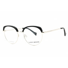 Lucky Brand Women's Eyeglasses - Silver/Black Metal Round Full Rim | VLBD129 0SIL