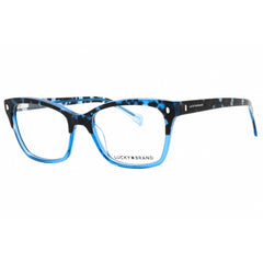 Lucky Brand Unisex Eyeglasses - Blue Acetate Cat Eye Full Rim Frame | VLBD229 0BLU