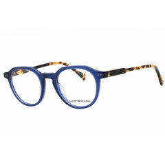 Lucky Brand Men's Eyeglasses - Matte Blue Acetate Round Full Rim Frame | VLBD422 0BLE