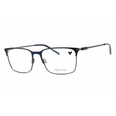 Nautica Men's Eyeglasses - Matte Navy Metal Rectangular Full Rim Frame | N7321 420