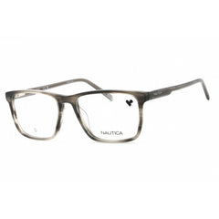 Nautica Men's Eyeglasses - Grey Horn Acetate Square Shape Full Rim Frame | N8178 031