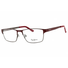 Pepe Jeans Women's Eyeglasses - Red Metal Rectangular Full Rim Frame | PJ1193 CORIN C7
