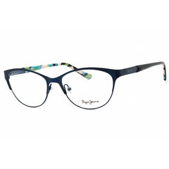 Pepe Jeans Women's Eyeglasses - Blue Metal Cat Eye Shape Full Rim Frame | PJ1225 C4