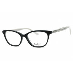 Pepe Jeans Women's Eyeglasses - Black Plastic Cat Eye Shape Full Rim Frame | PJ3370 C1