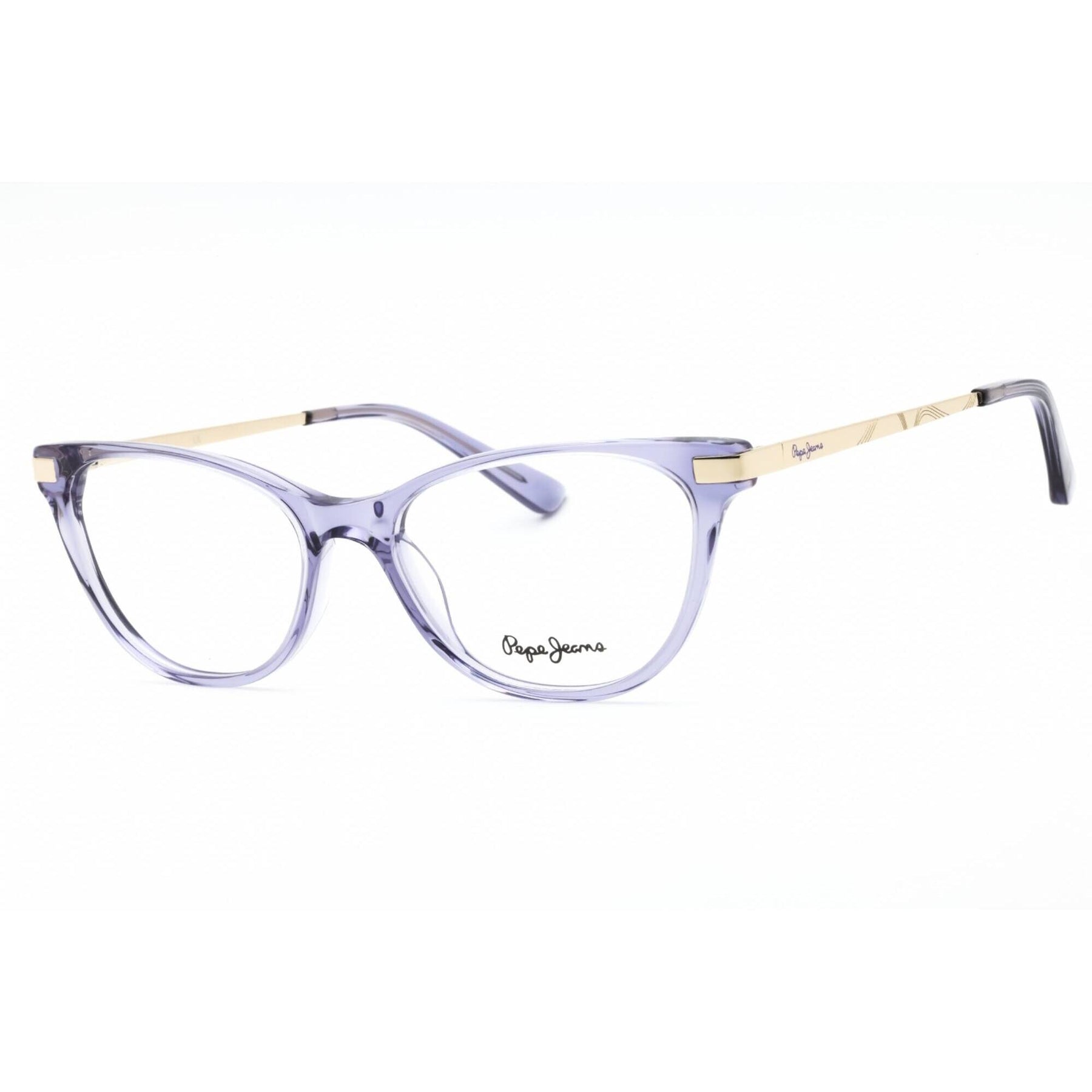 Pepe Jeans Women's Eyeglasses - Crystal Purple Cat Eye Full Rim Frame