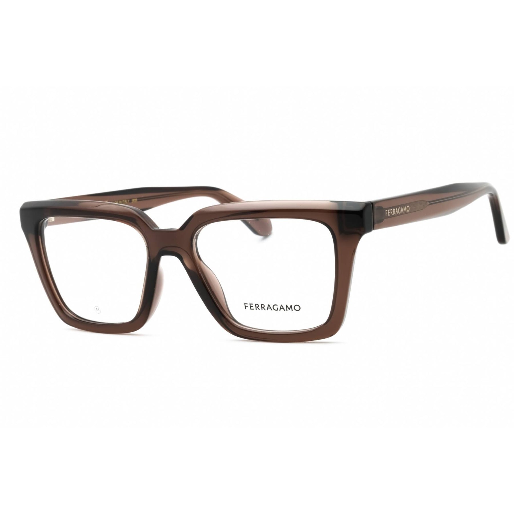 Salvatore Ferragamo Women's Eyeglasses - Transparent Dark Brown