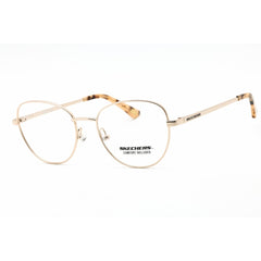 Skechers Women's Eyeglasses - Pale Gold Metal Cat Eye Full Rim Frame | SE2213 032