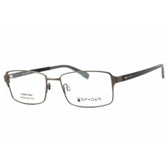 Spyder Men's Eyeglasses - Graphite Stainless Steel Rectangular Full Rim | SP4004 030