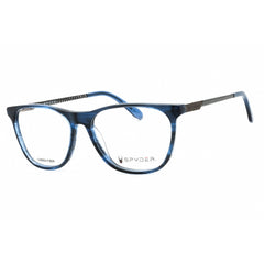 Spyder Men's Eyeglasses - Navy Horn Acetate Square Shape Full Rim Frame | SP4030 414