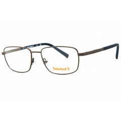 Timberland Men's Eyeglasses - Shiny Gunmetal Rectangular Full Rim Frame | TB1726 008