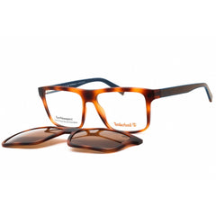 Timberland Men's Eyeglasses - Dark Havana Injected Propionate Frame | TB50008 052
