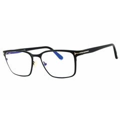 Tom Ford Men's Eyeglasses - Matte Black Metal Square Full Rim Frame | FT5733-B 002