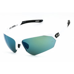 Under Armour Unisex Sunglasses - Black White Acetate Half Rim | UA 0001/G/S 0CCP V8