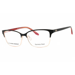 Under Armour Women's Eyeglasses - Black Red Rectangular Full Rim | UA 5054/G 0OIT 00