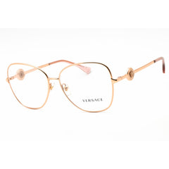Versace Women's Eyeglasses - Rose Gold Metal Cat Eye Full Rim Frame | 0VE1289 1412